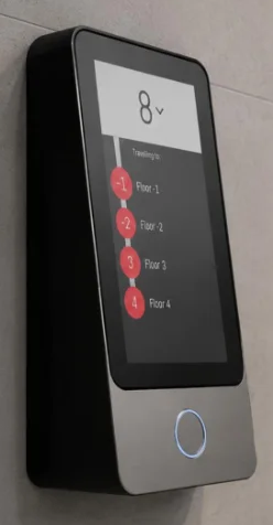 TFT position indicator above landing doors